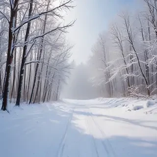 winter zoom background