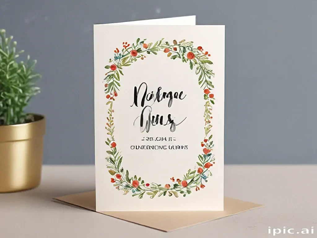 greeting card mockup