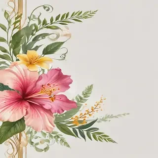 png border flower