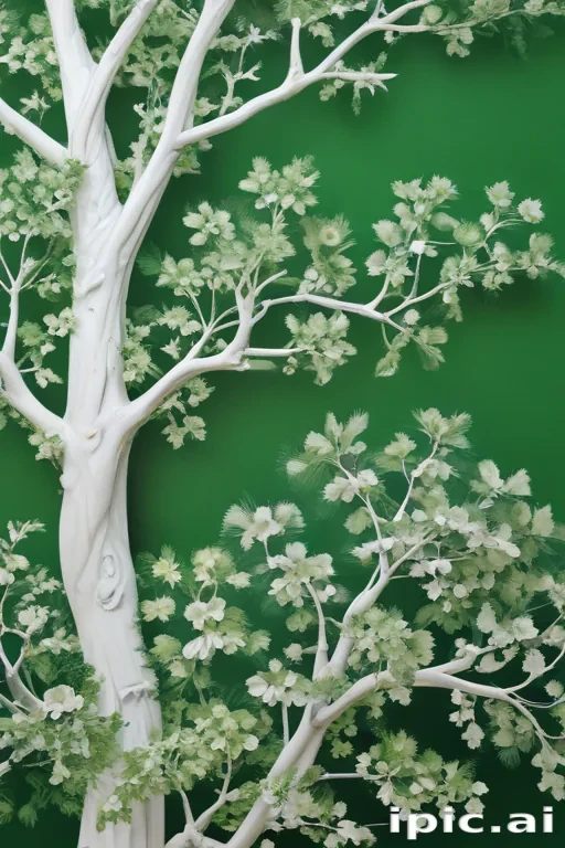 green and white background