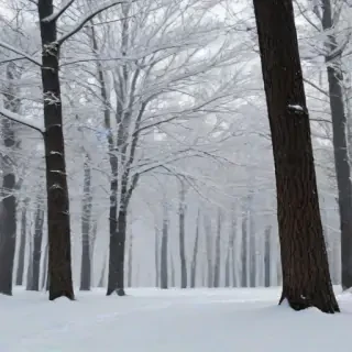 transparent snow