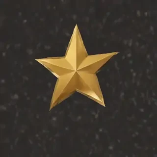 gold star sticker png