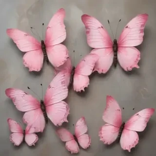 pink butterflies png