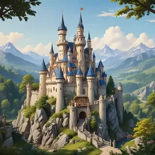 cartoon castle