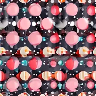 polka dots transparent