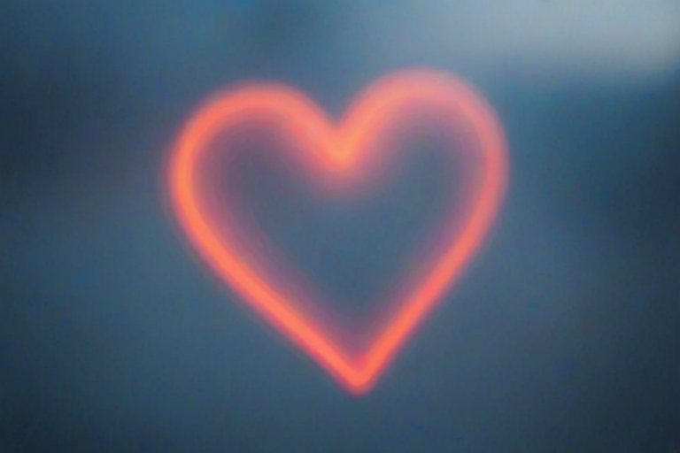 blurry heart