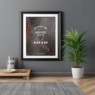 framed art mockup