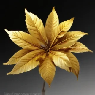 gold leaves png