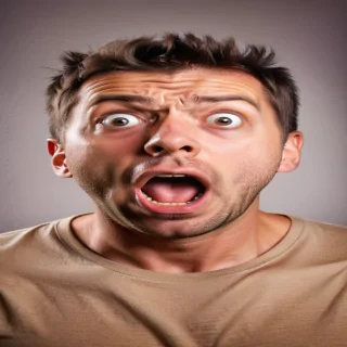 shocked man