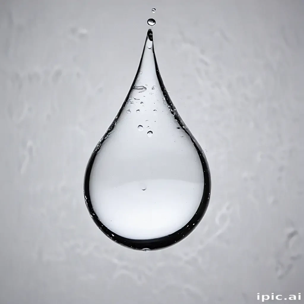 transparent water drop