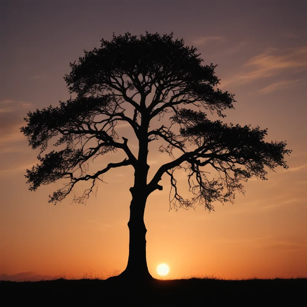 silhouette tree png