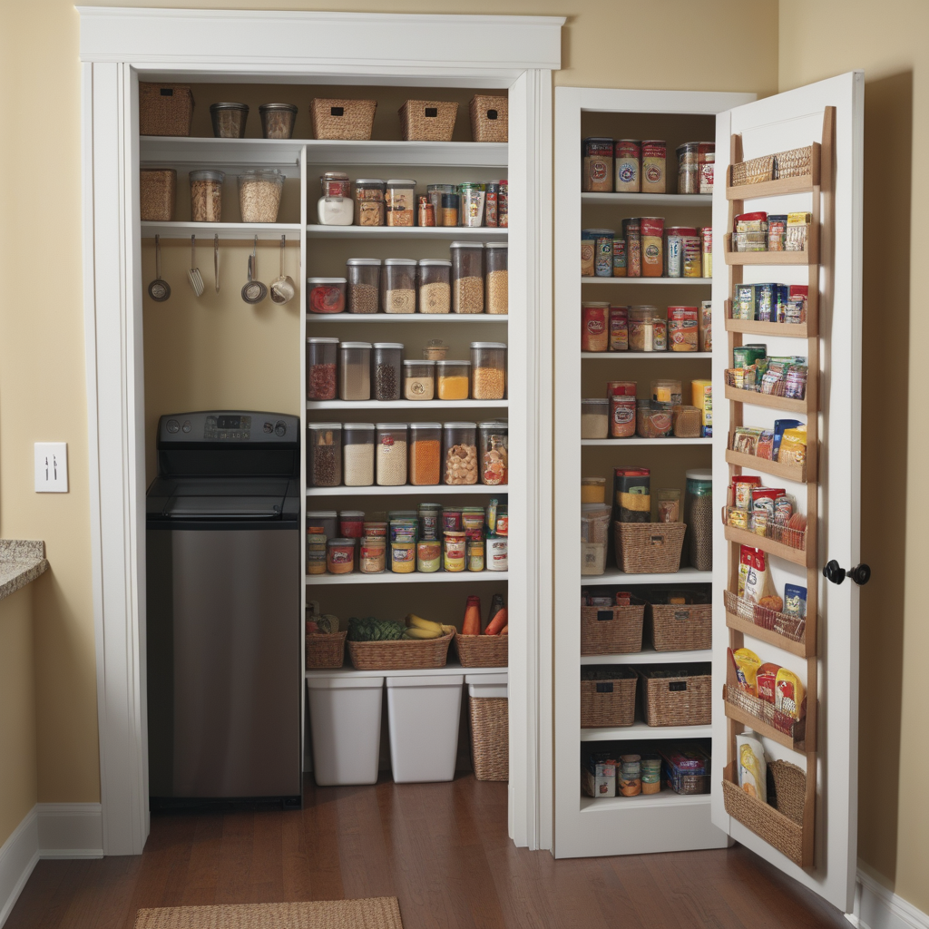 turn coat closet into pantry