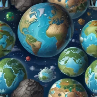 cartoon picture of planet earth