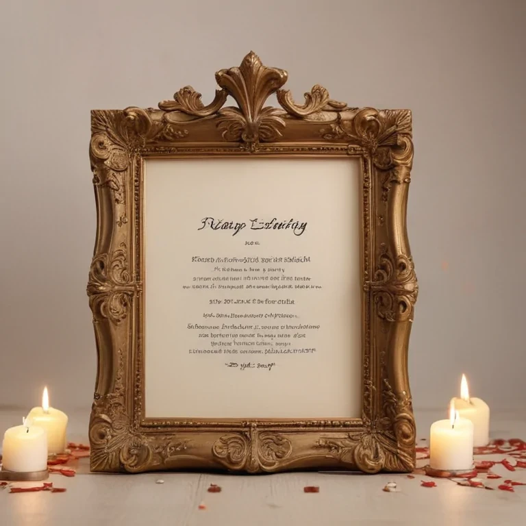 birthday frame