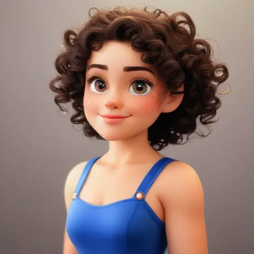 cartoon characters with curly hair