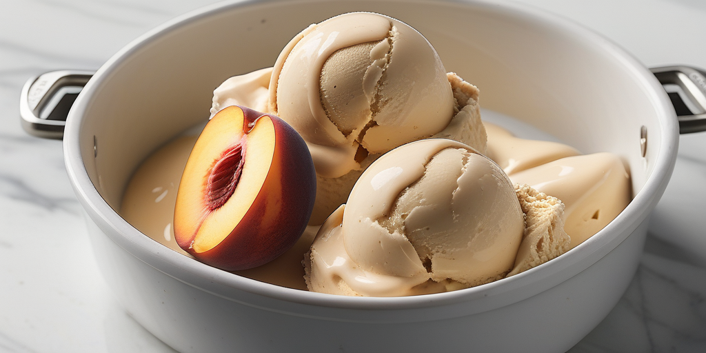 peach ice cream cuisinart recipe