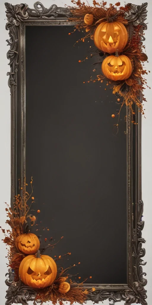 halloween border transparent