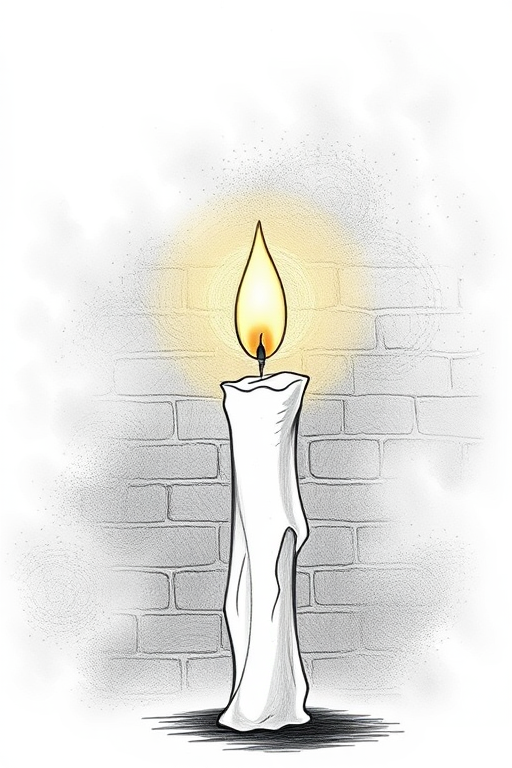 candle drawing