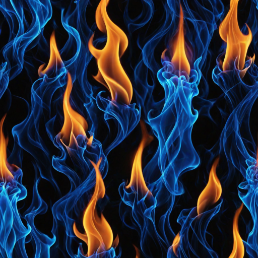 blue flame background