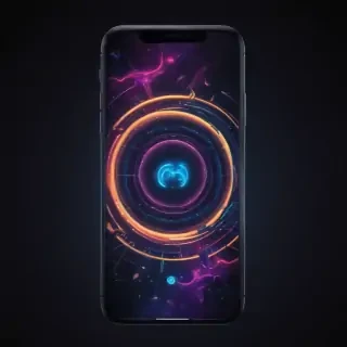 iphone neon wallpaper