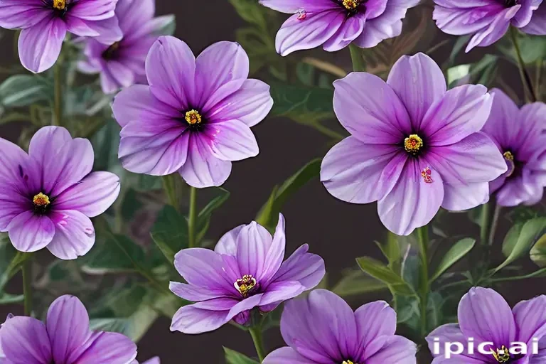 purple flowers transparent background