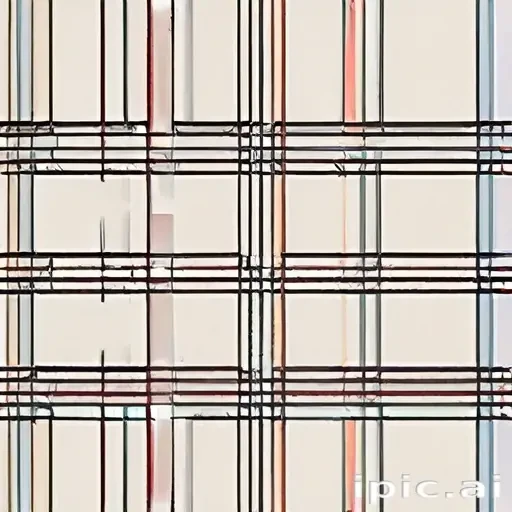 Abstract Geometric Pattern Featuring Intersecting Lines and Soft Color ...