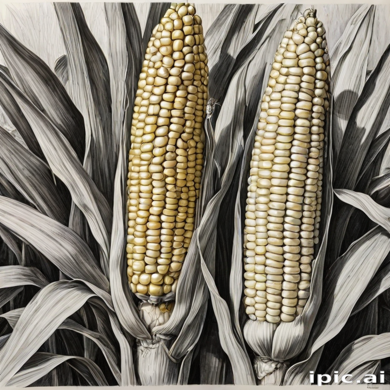 corn drawing