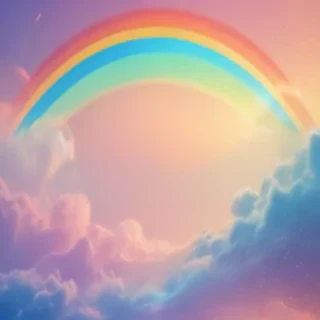 cute rainbow background