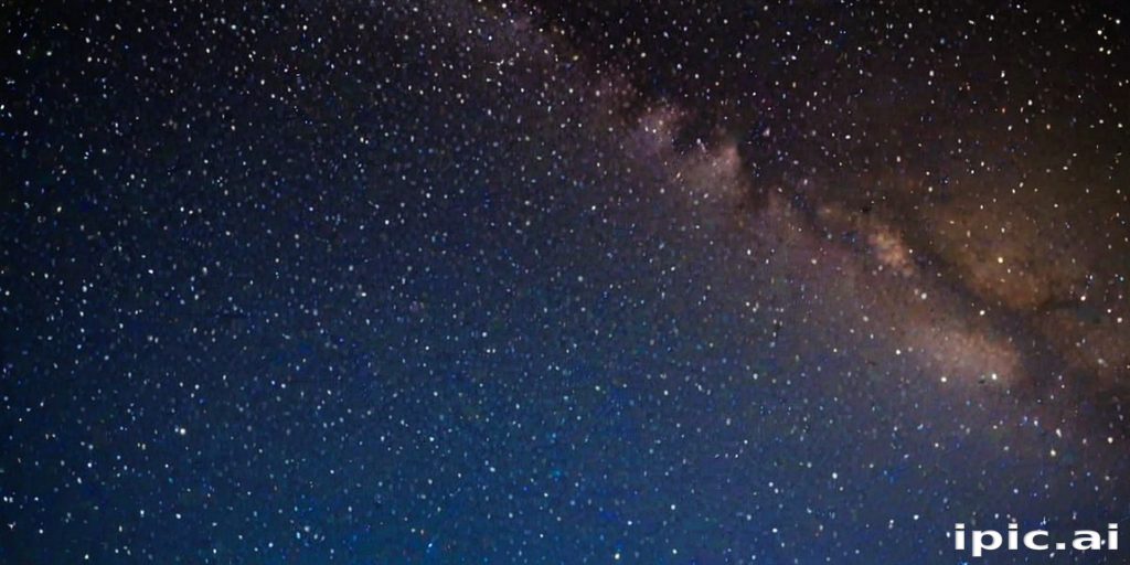 Stunning Night Sky Filled with Stars and the Milky Way Galaxy