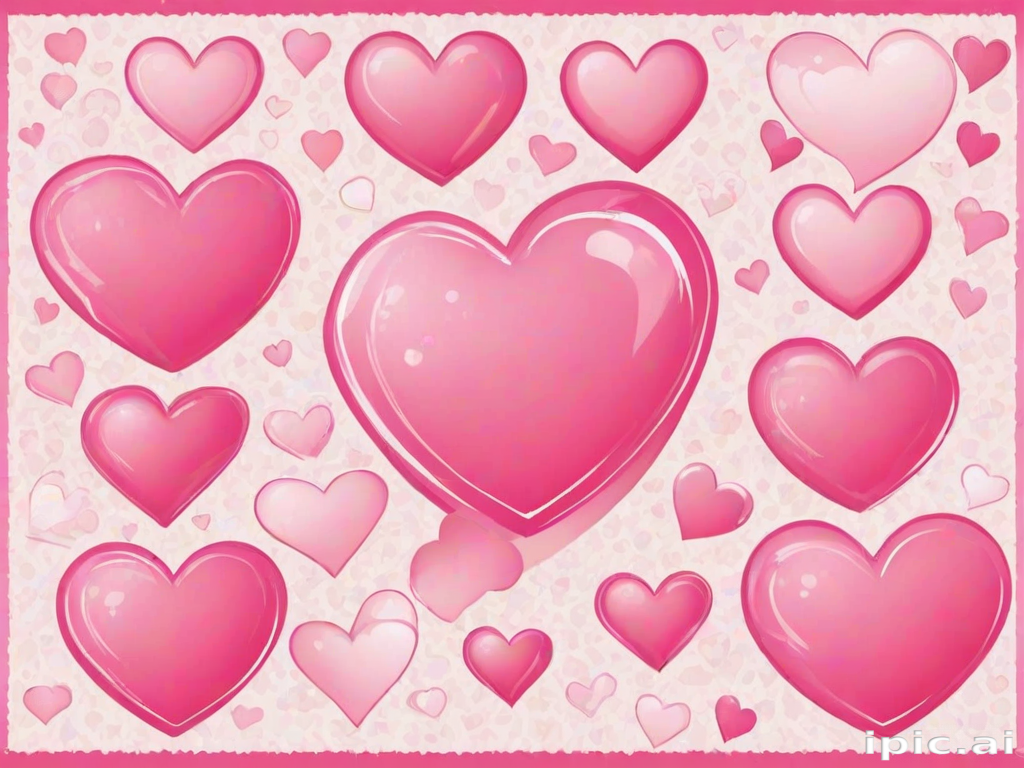 pink heart clipart