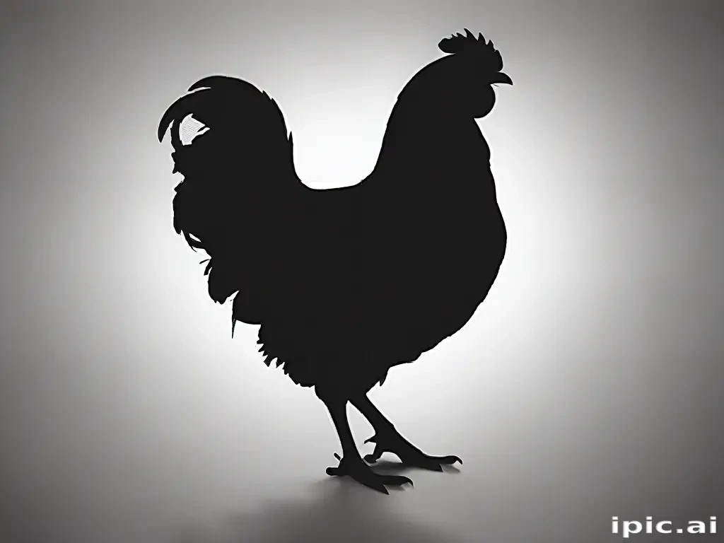 silhouette of a chicken