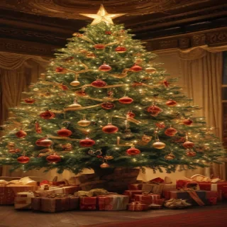 christmas tree pc wallpaper