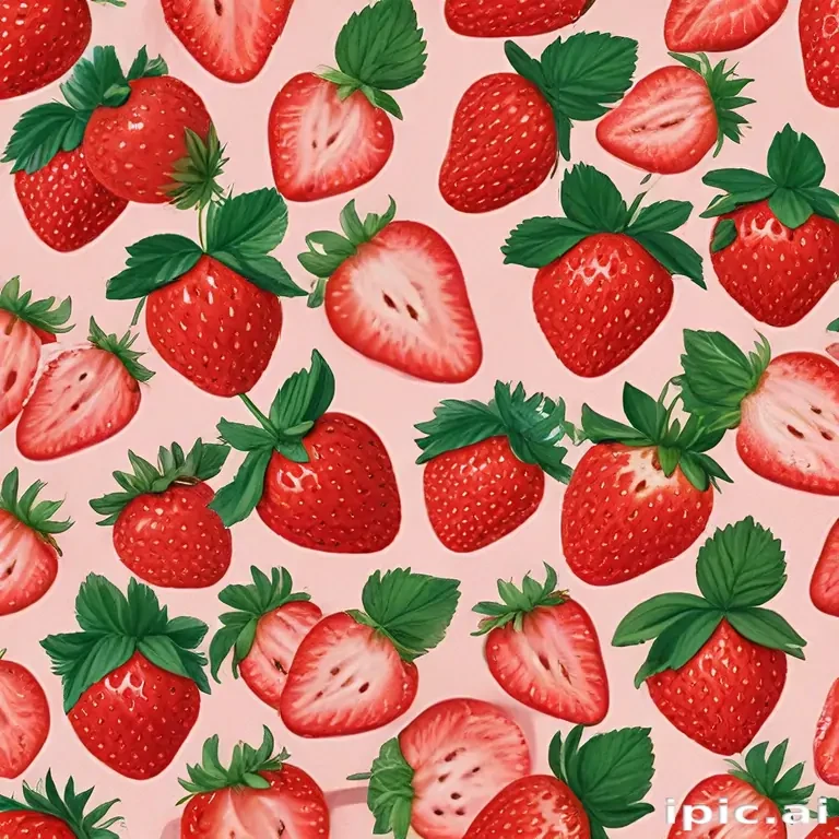 strawberry wallpaper aesthetic