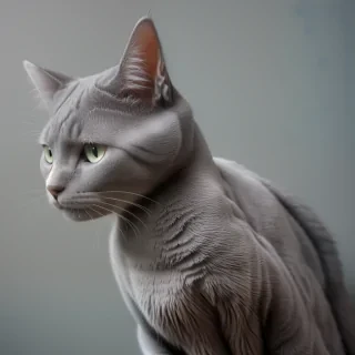 grey cat