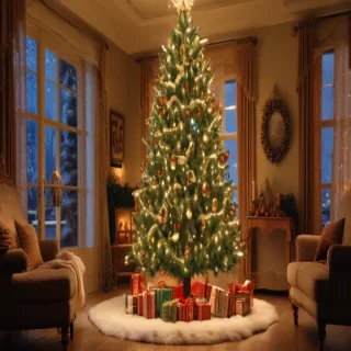 christmas tree pc wallpaper