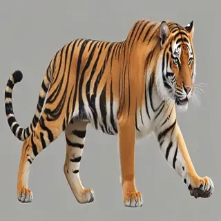 transparent tiger