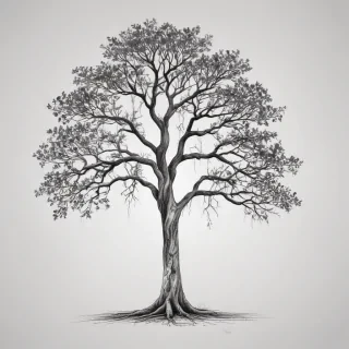 tree drawing png