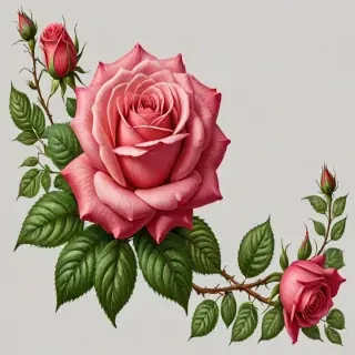 rose border png