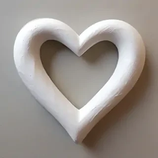 white heart