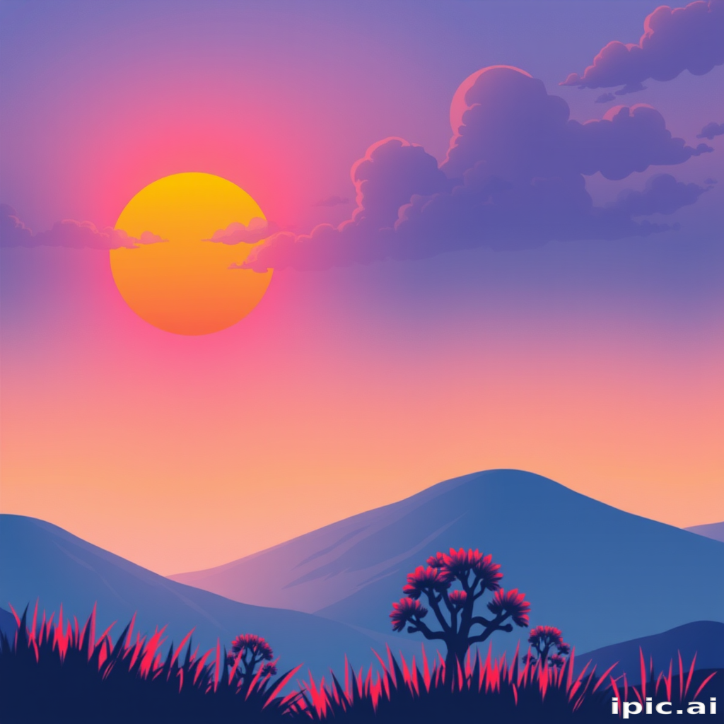 cute sunset wallpaper