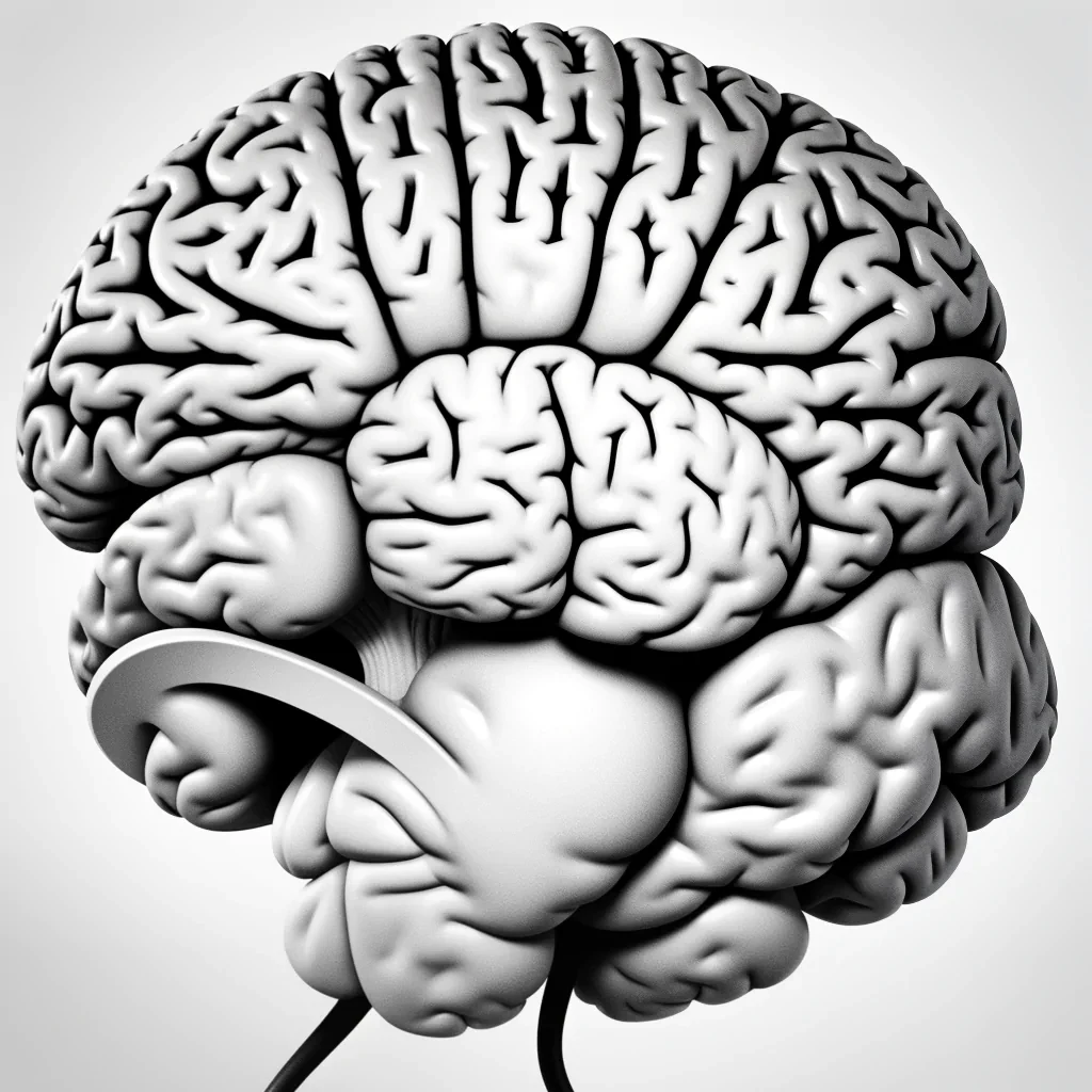 brain black and white