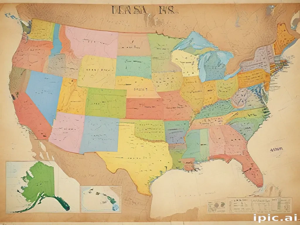 mapa usa