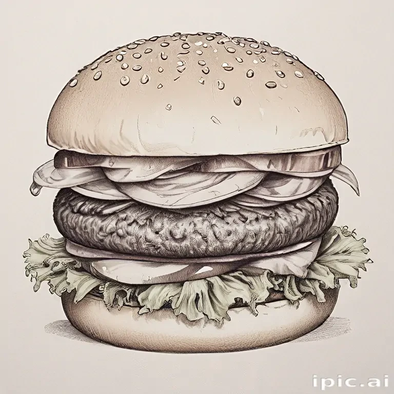 hamburger drawing