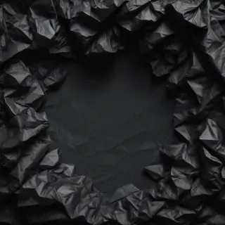 crumpled black paper