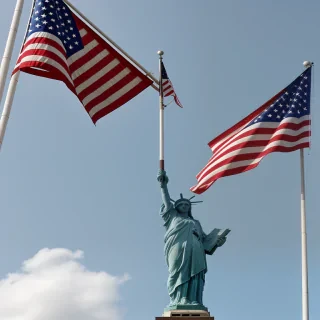 american flag waving png