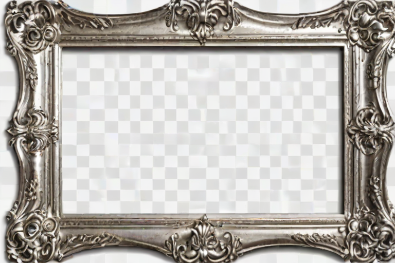 silver frame png
