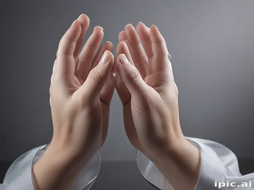 transparent prayer hands