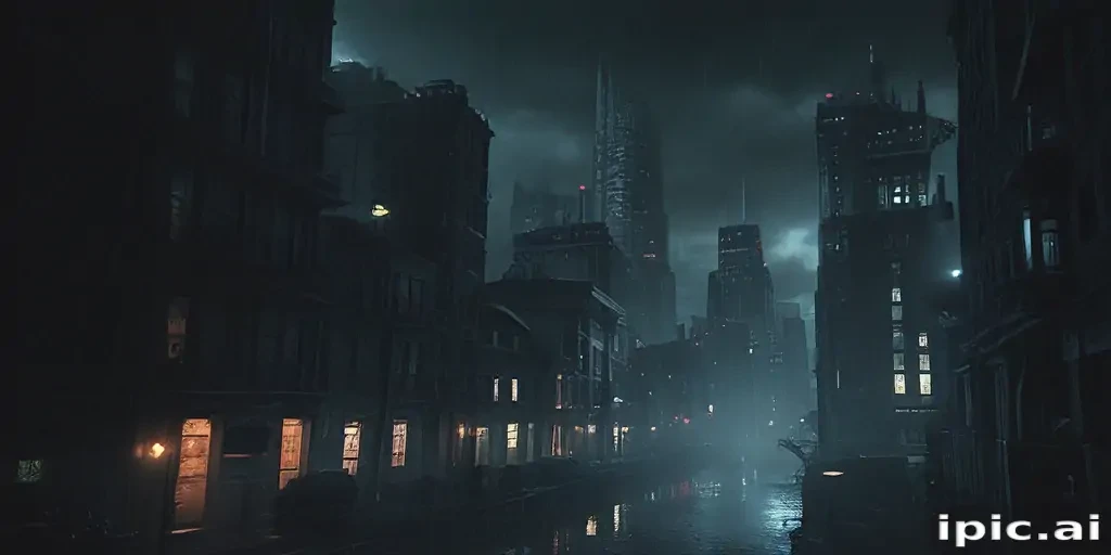 dark city background
