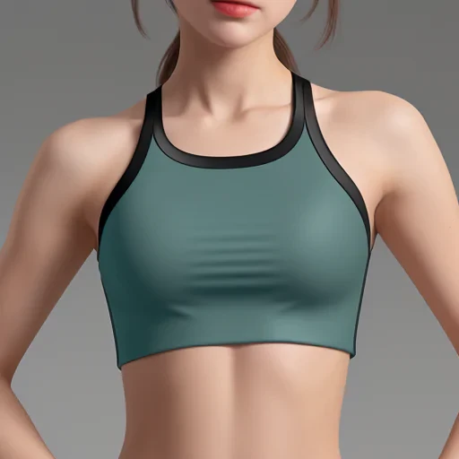 crop top mock up