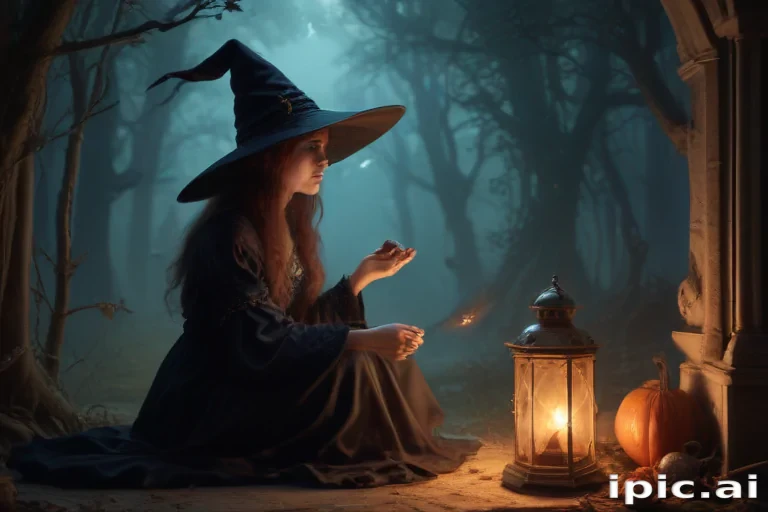 vintage witch art